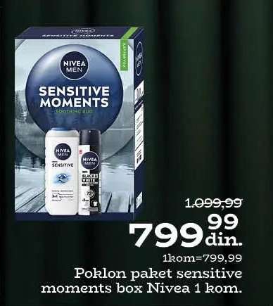 Poklon paket sensitive moments box Nivea 1 kom.