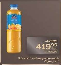 Sok voćni cedena pomorandža Olympus 1l