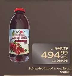 Sok prirodni od nara Asop