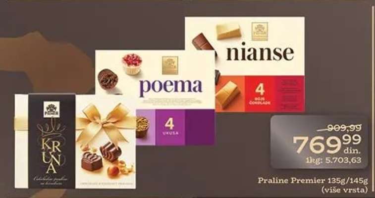 Praline Premier 135g/145g