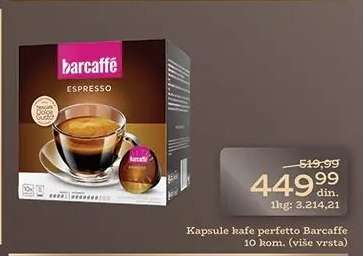 Kapsule kafe perfetto Barcaffe