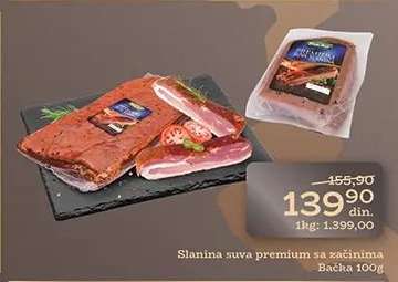 Slanina suva premium sa začinima