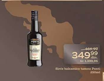 Sirće balsamico tamno Ponti