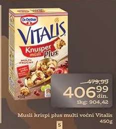 Musli krispi plus multi voćni Vitalis