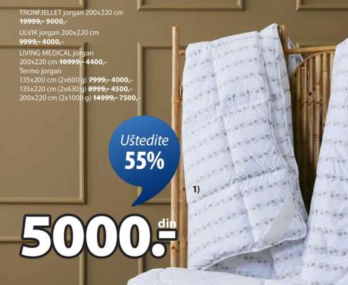 TRONFJELLET jorgan 200x220 cm