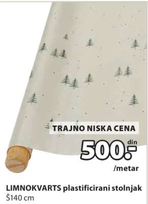 LIMNOKVARTS plastificirani stolnjak