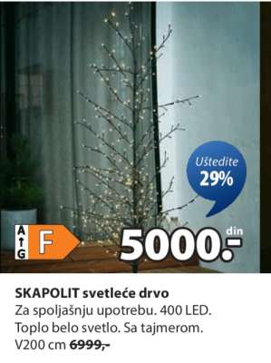 SKAPOLIT svetleće drvo