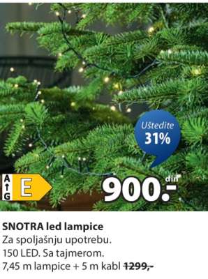 SNOTRA led lampice