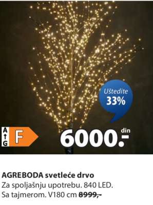 AGREBODA svetleće drvo
