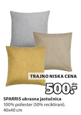 SPARRIS UKRASNA JASTUČNICA