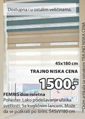 FEMRIS DUO ROLETNA
