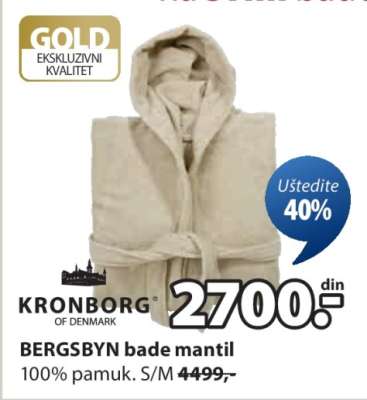 BERGSBYN bade mantil