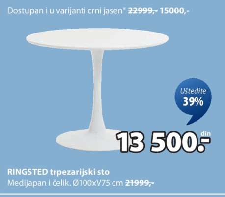 RINGSTED TRPEZARIJSKI STO