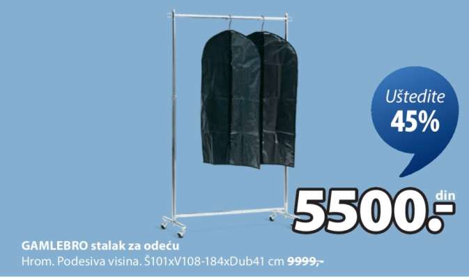 GAMLEBRO STALAK ZA ODEĆU