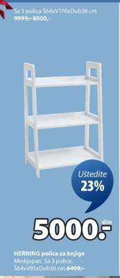 HERNING POLICA ZA KNJIGE