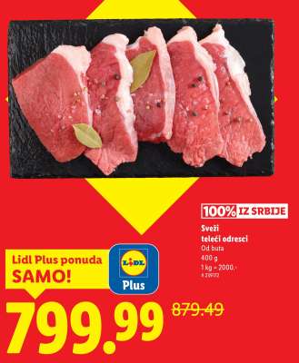 Sveži teleći odresci