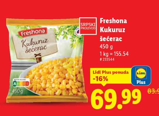 Freshona Kukuruz šećerac