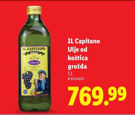 IL Capitano Ulje od koštica grožđa