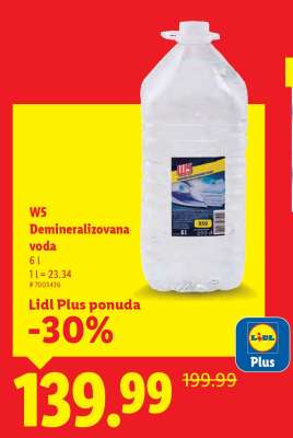 W5 Demineralizovana voda
