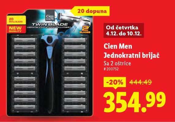 Cien Men Jednokratni brijač