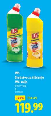 W5 Sredstvo za čišćenje WC šolje