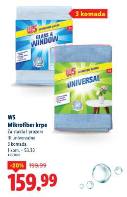 W5 Mikrofiber krpe