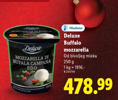 Deluxe Buffalo mozzarella