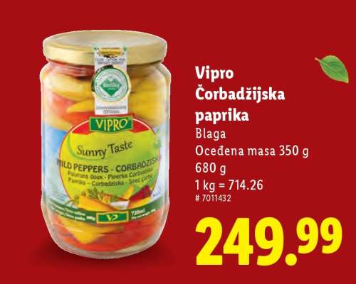 Vippro Čorbadžijska paprika