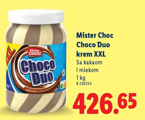Mister Choc Choco Duo krem XXL