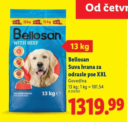Bellosan Suva hrana za odrasle pse XXL