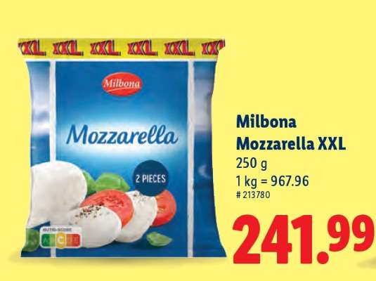 Milbona Mozzarella XXL