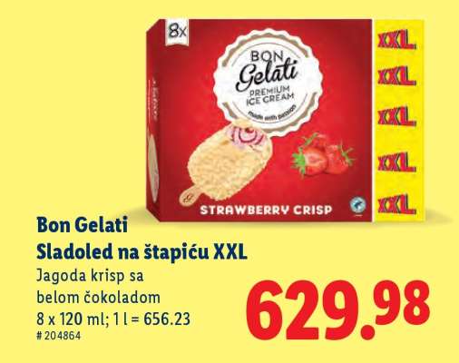 Bon Gelati Sladoled na štapiću XXL