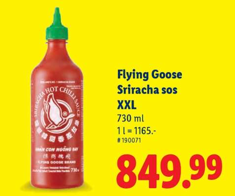 Flying Goose Sriracha sos XXL