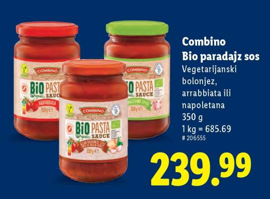 Combino Bio paradajz sos