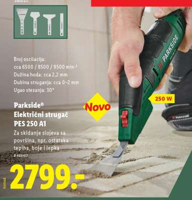Parkside Električni strugač PES 250 A1