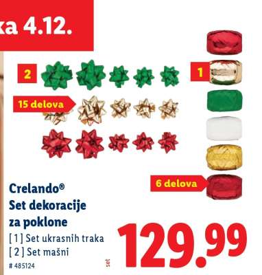 Crelando® Set dekoracije za poklone
