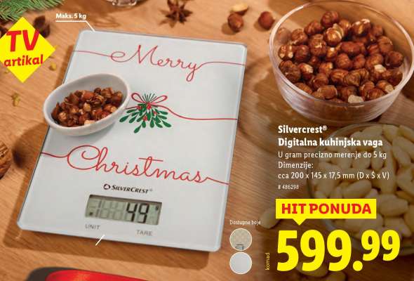 Silvercrest Digitalna kuhinjska vaga