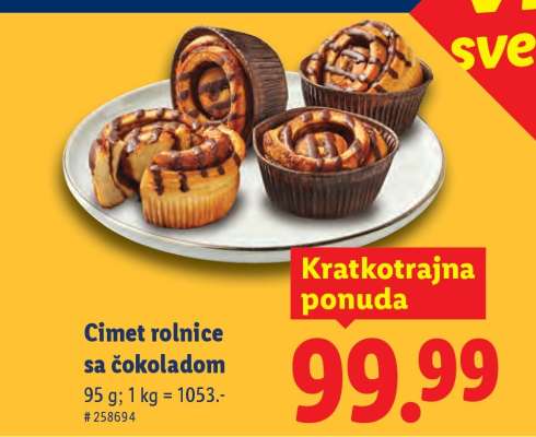 Cimet rolnice sa čokoladom