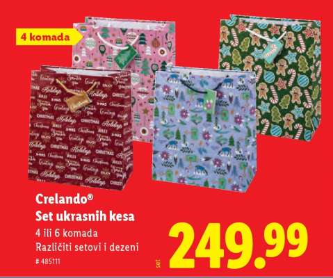 Crelando® Set ukrasnih kesa