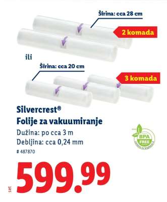 Silvercrest Folije za vakuumiranje