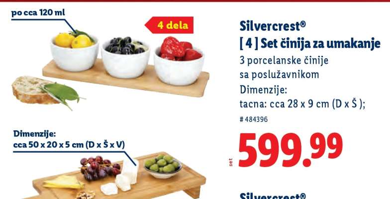 Silvercrest Set činija za umakanje