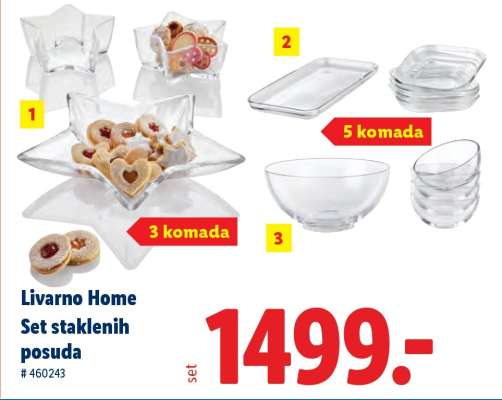 Livarno Home Set staklenih posuda