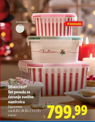Silvercrest® Set posuda za čuvanje svežine namirnica