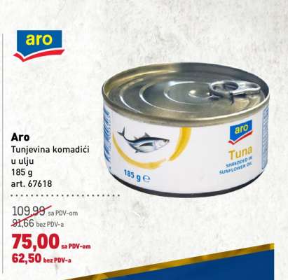 Aro Tunjevina komadići u ulju