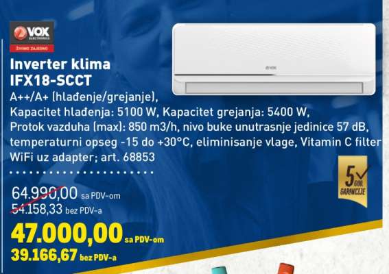 Inverter klima IFX18-SCCT