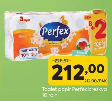 Toalet papir Perfex breskva