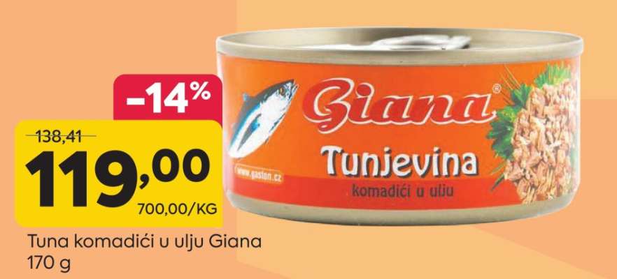 Tuna komadići u ulju Giana