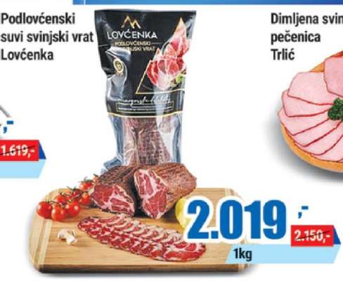 Podlovčenski suvi svinjski vrat Lovčenka