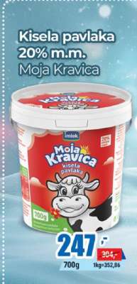 Kisela pavlaka 20% m.m. Moja Kravica