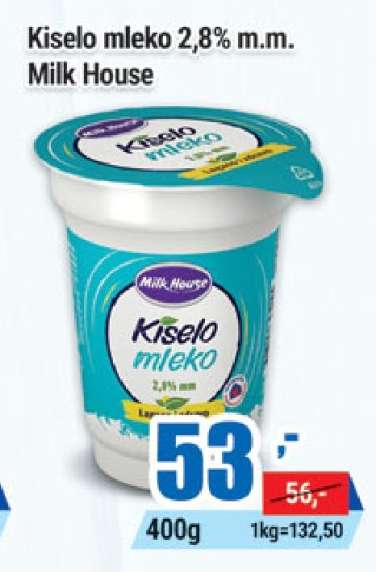 Kiselo mleko 2,8% m.m. Milk House